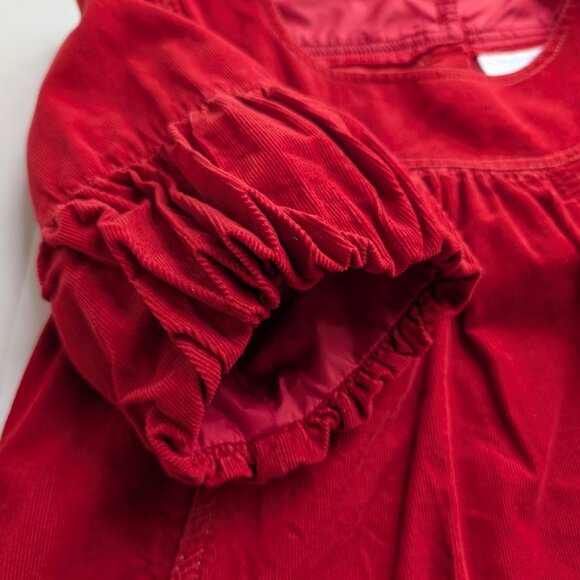 Bitty Baby by American Girl Fall Flowers Red Corduroy Girls Dress 7Y - Picture 6 of 12